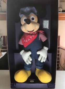 (LIKE NEW) “TREASURES FROM THE VAULT” WALT’S ENGINEER MICKEY MOUSE - LIMITED EDITION - SIZE: 36 INCHES TALL