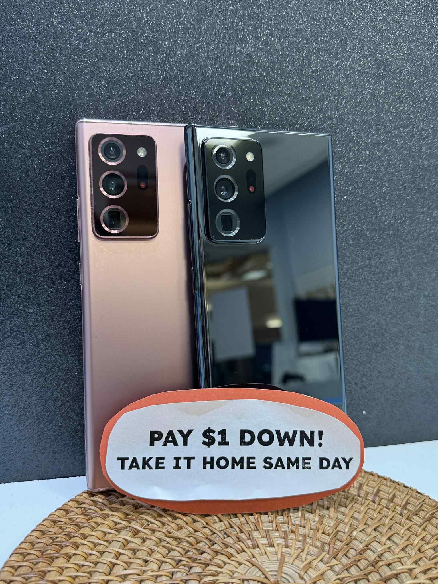 Samsung Note 20 ULTRA - Pay $5 DOWN AVAILABLE - NO CREDIT NEEDED