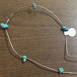 Turquoise And Silver Necklace 