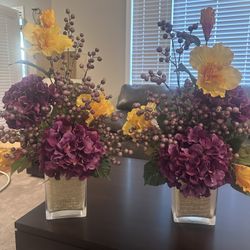 Decorative Faux Flower Vases