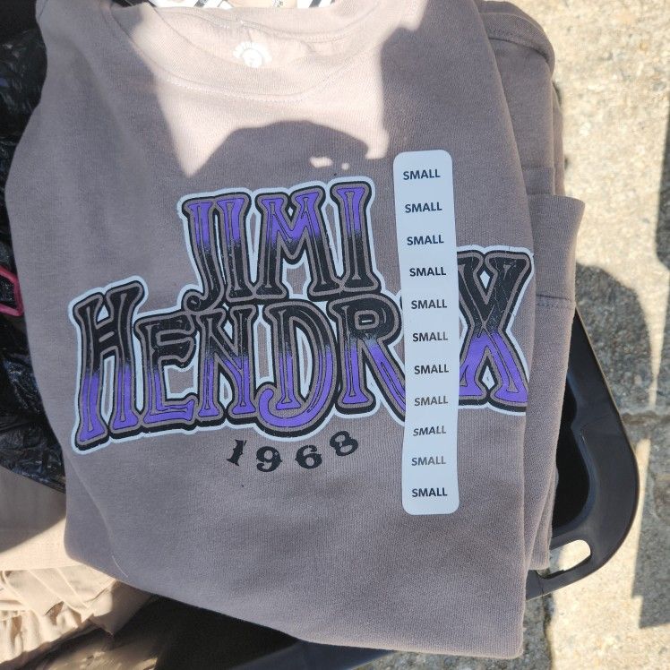 JIMI HENDRIX LICENSED GRAPHIC CREW FLEECE SWEATSHIRTS