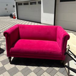 World Market Marian Sofa in Hot Pink