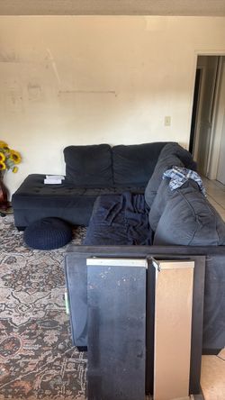 Blue sofa