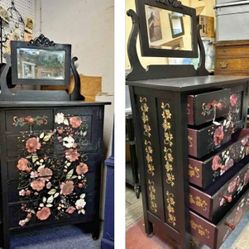 Beautiful, refinished, painted dresser