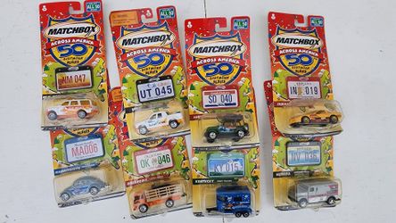 Matchbox cars across America 50th birthday Series