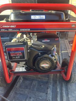 New Troybilt Generator