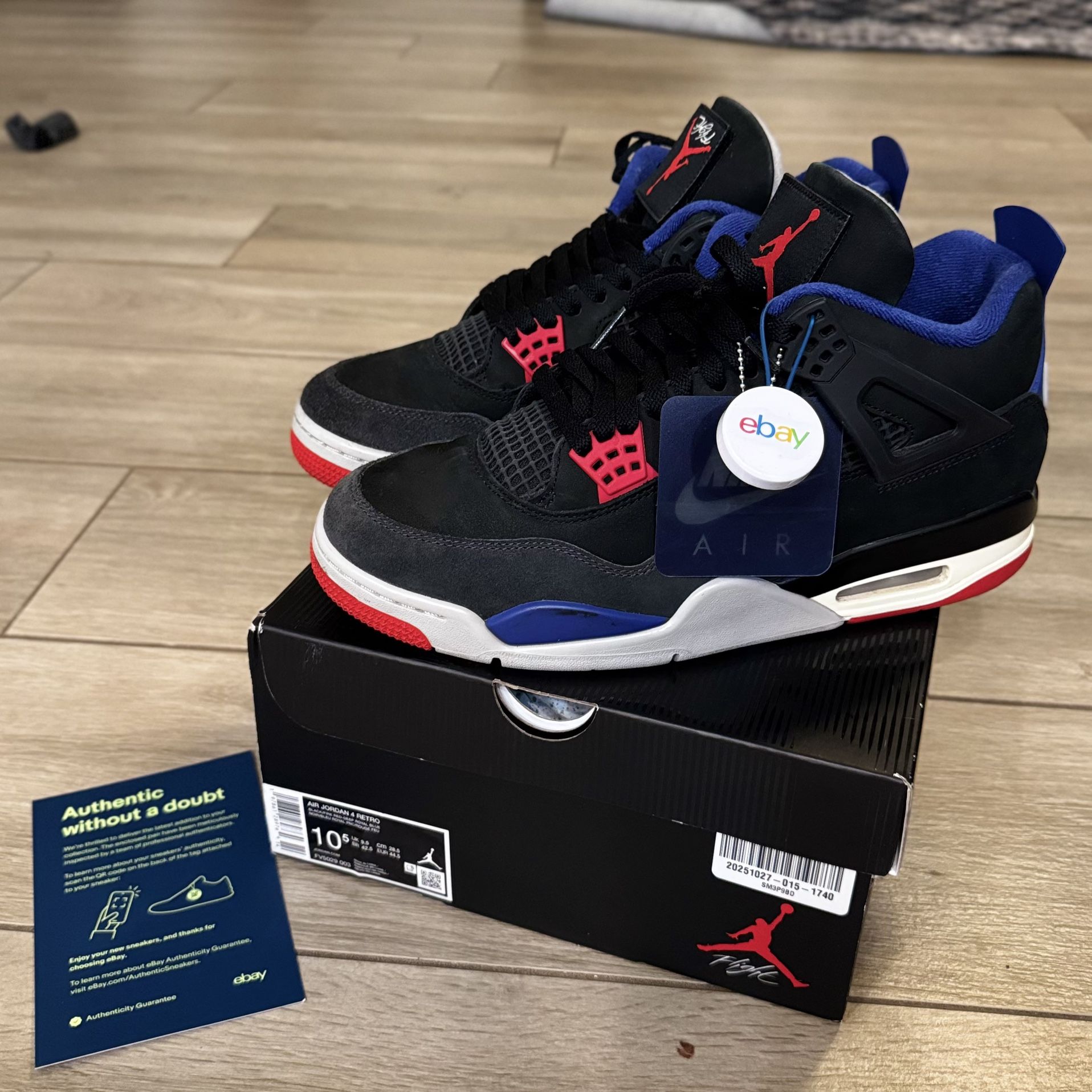 Nike Air Jordan 4 “Rare Air” Men’s Size 10.5 GOLD LETTERING