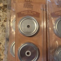 10 Mason Jar Lids With Straws