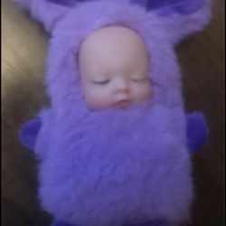 girl purple BUNNY Rabbit BABY infant DOLL GIFT 🎁