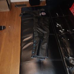Bike Night Leather Throusers/chaps