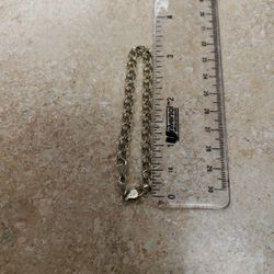 14k Yellow Gold 6" Loop Bracelet