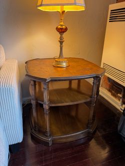 Vintage side console and table