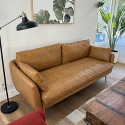 Mid Century Modern leather Couch