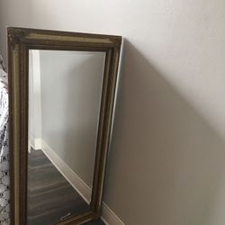 Gold antique mirror