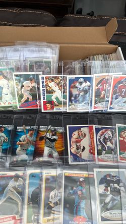 Box of Sports Cards