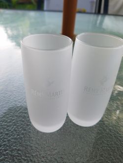 2 Remy Martin shot glasses, 2 snifters and 2 highball glasses