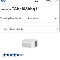 Model #: AHEL08BB GE® 8,000 BTU Ultra Quiet Window Air Conditioner