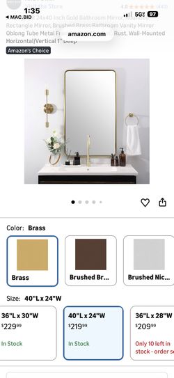 New Gold Mirror 40x24