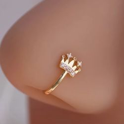 Crown Nose Piercing 