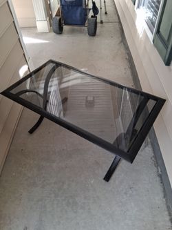 Coffee table Aluminum/Glass top
