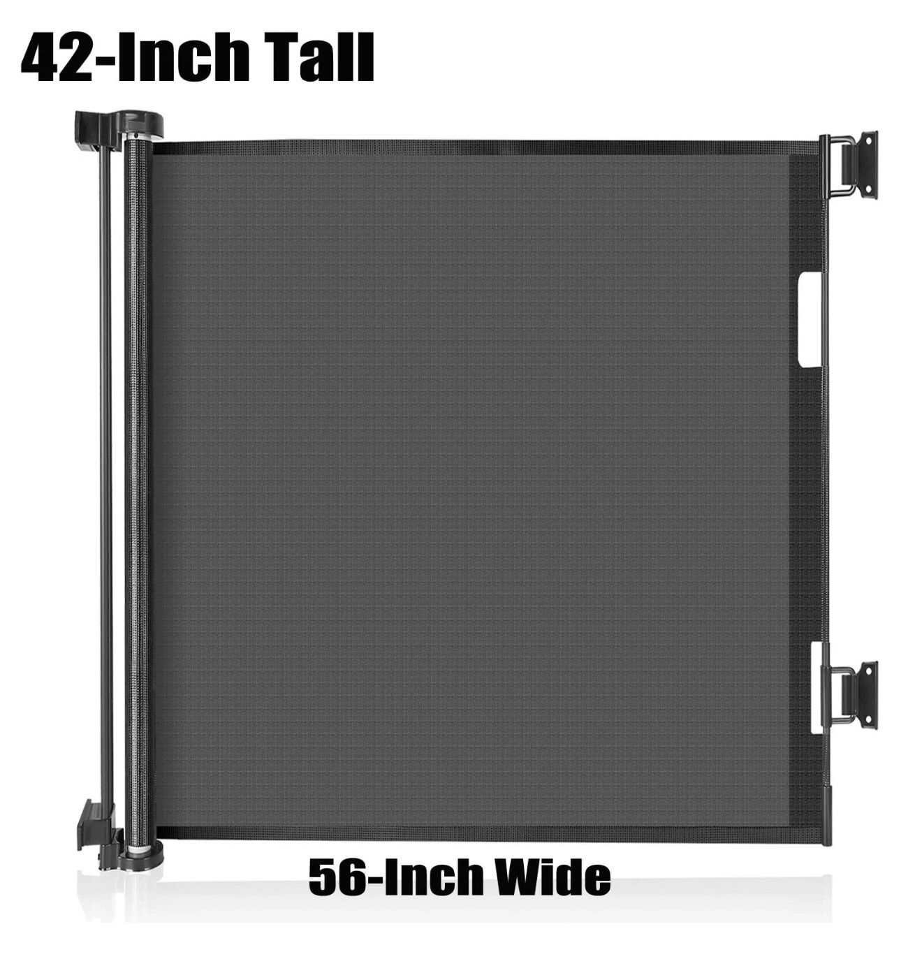 42-Inch Extra Tall Baby Gate 56" Wide Tall Retractable Mesh