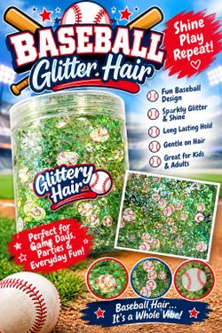 Hair glitter gel