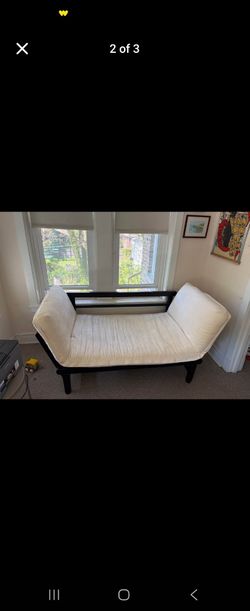 Day bed with cushion  pillows not included  80 obo