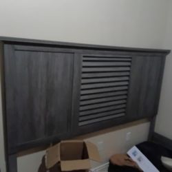 King Size Bed Frame Charcoal Grey