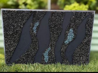 Fire glass art