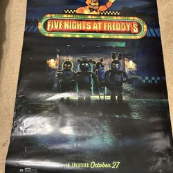Fnaf Movie Theatre Size Poster