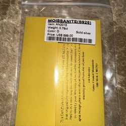 Women Moissanite Cross Pendant