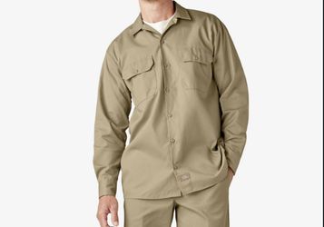 Dickies Kaki Long Sleeve Shirt