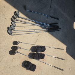 Dunlop tour 2400 left handed golf club set with other clubs