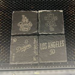Dodgers Engraved Coasters