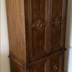 Rare Vintage Drexel Armoire Wardrobe 