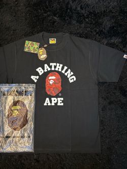 Men’s black and red bape tee