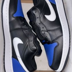 Air Jordans Nike 1 Low Men 9.5 Black And Blue