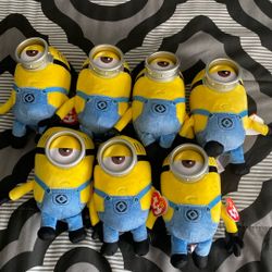 ATTENTION VENDORS: 10 Minion Ty Stuffed Toys 