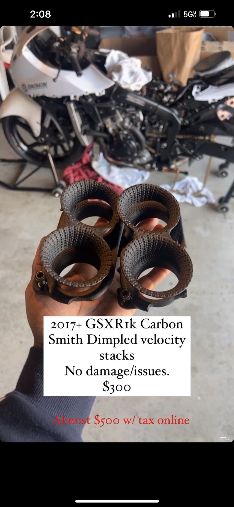 GSXR 1000 Velocity Stacks