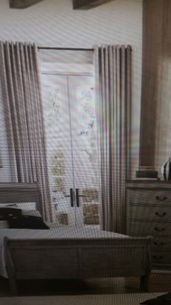 Grey Louis Philipe bedroom