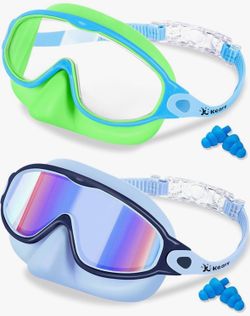 Kids Swim Goggles with Earplugs! Brand new! See all pics!