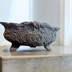 Cast Iron Planter, Antique Piece 