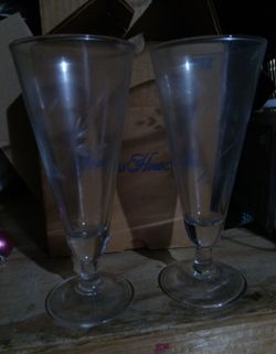 Princess House Footed Pilsner Cups. 