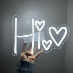 ‘HI’ Neon Signs Wall Decoration 