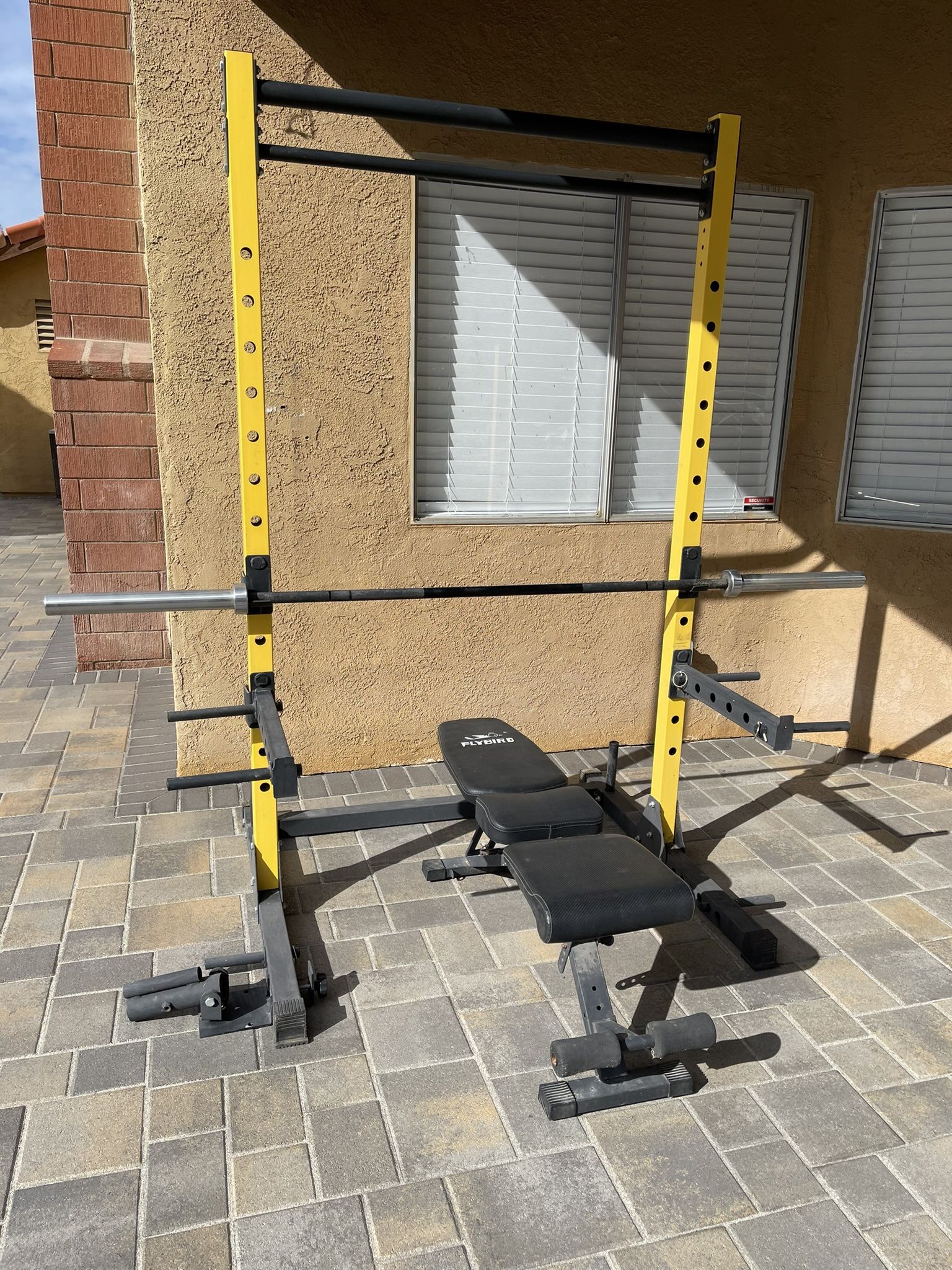 Bench Press and Squat Rack