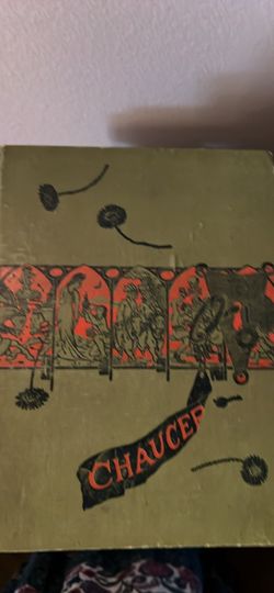 Chaucer Antique Hardcover Book