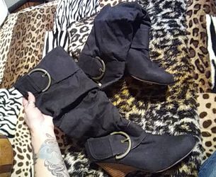 Naughty Monkey wedge boots size 7