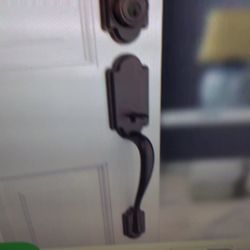 Kwikset 800anxtnl Sat Arlington Handleset With Tustin Lever-deadbolt Keyed One Side -with Smartkey