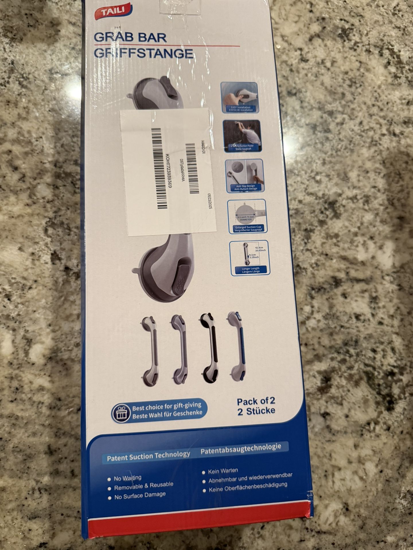 TAILI Grab Bars For Bathtubs And Showers 2 Pack