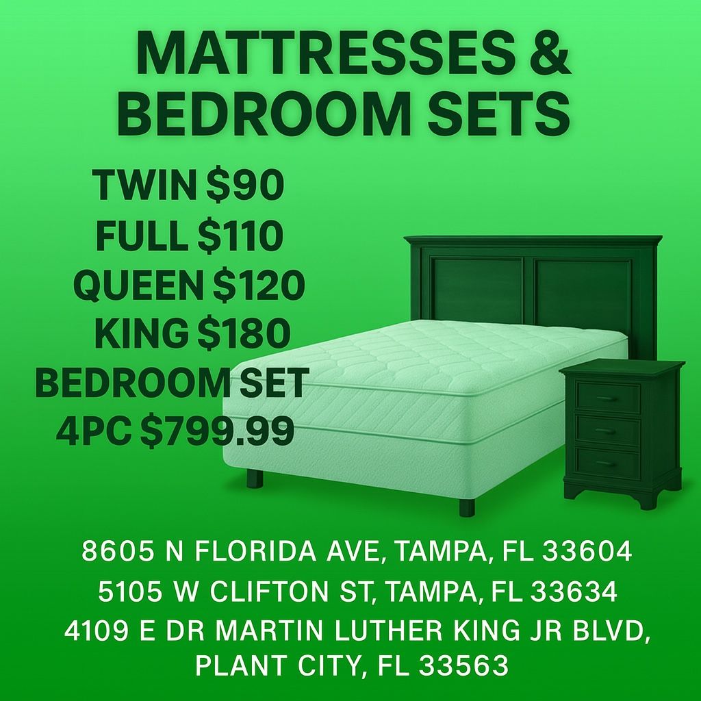 TWIN $90 FULL $110 QUEEN $120 KING $180
